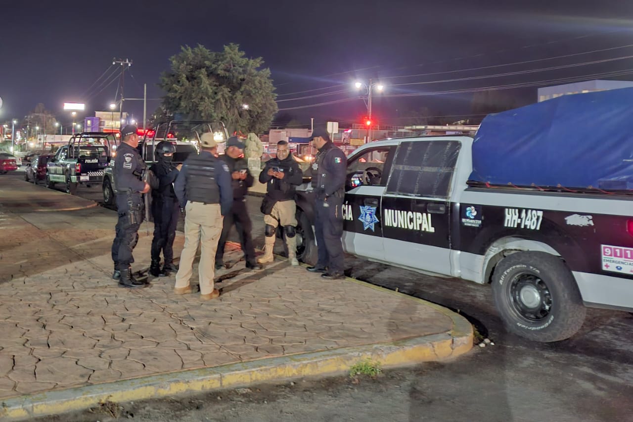 En operativo conjunto, Policía de Huamantla, elementos estatales y federales restablecen el orden en Zaragoza